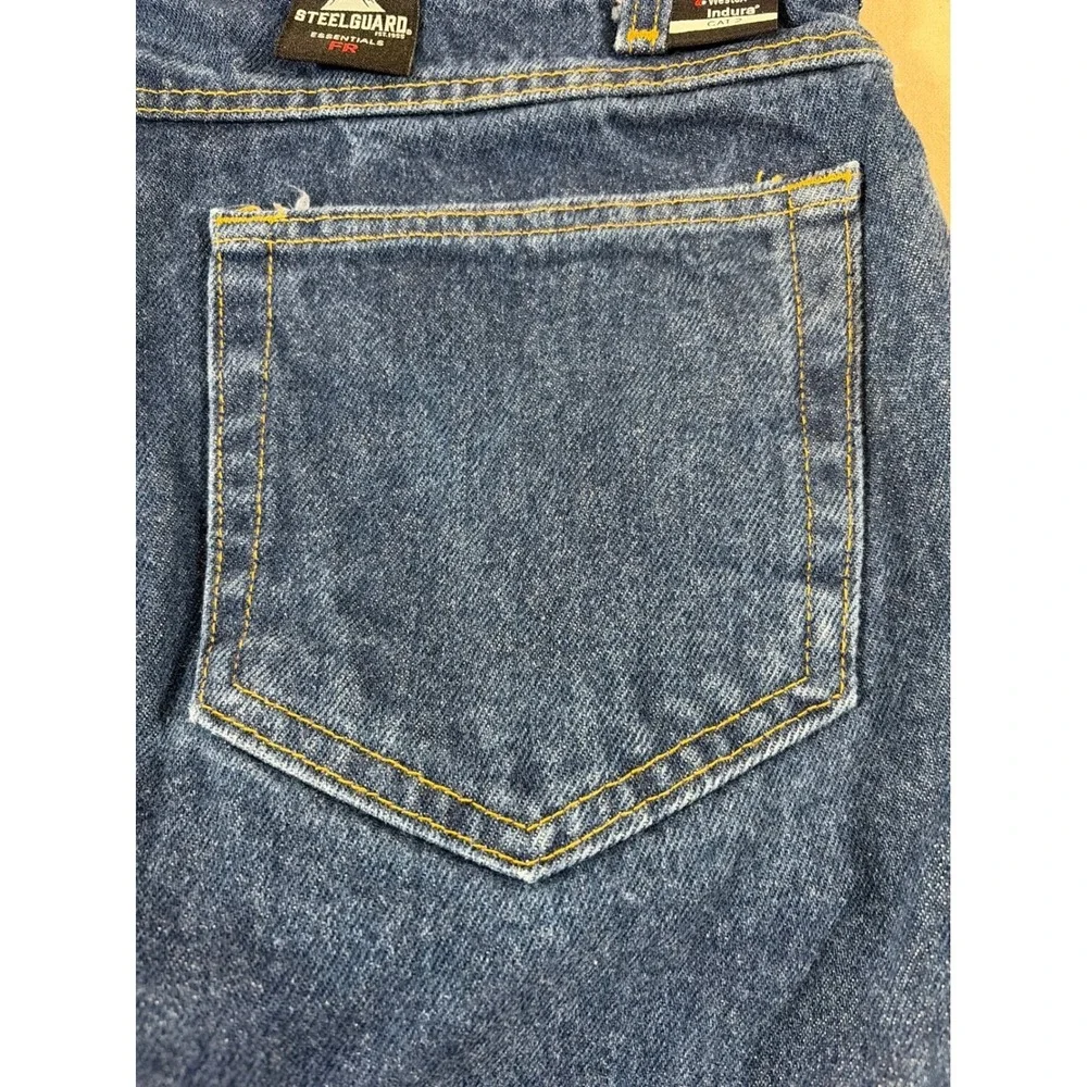 Aramark Westex Indura FR Flame Resistant Jeans Blue Denim 34x30 CAT 2 ATPV 22 #3